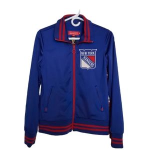 Ladies New York Rangers Mitchell and Ness Zip-up Jacket. Medium. NHL.